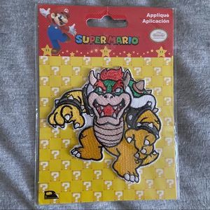 🍓 SUPER MARIO IRON ON BOWSER EMBROIDERY PATCH BRAND NEW IN PACKAGING